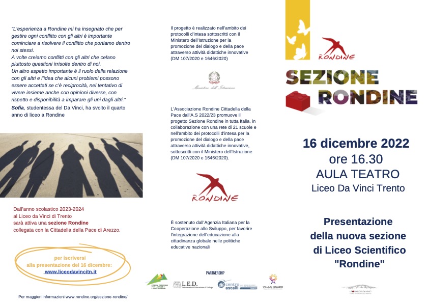Pieghevole Sezione Rondine DaVinci 1
